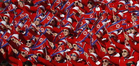 Sie befeuerten die olympischen Winterspiele 2018 in Pyeongchang:...
