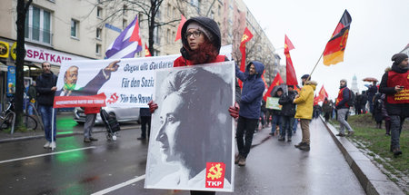 Erinnerung an Rosa Luxemburg am 13. Januar 2019 in Berlin