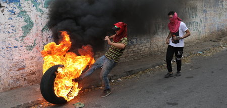 Im venezolanischen Grenzort Ureña kam es am Sonnabend zu Straßen