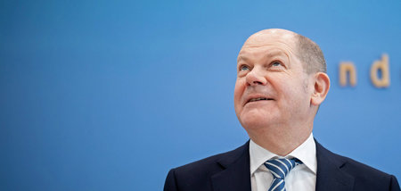 Höhere Mächte in Sicht: Vizekanzler und Finanzminister Olaf Scho...