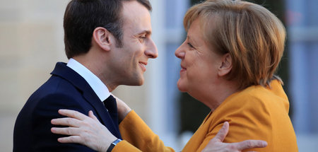 Einig: Am Mittwoch besprachen Angela Merkel und Emmanuel Macron ... Einig: Am Mittwoch besprachen Angela Merkel und Emmanuel Macron ...