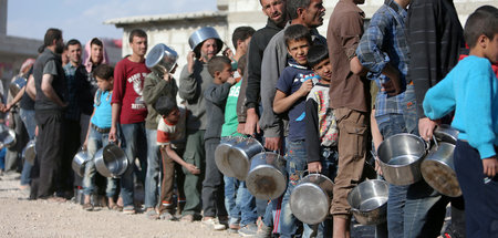 Mangelware Nahrungsmittel. Die gegen Syrien verhängten Sanktione...