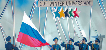 Nur das Thema fehlt mal wieder: Russische Ehrengarde während der...