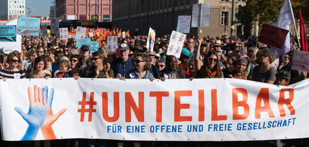 Nicht alle Linke-Politiker unterstützten die Großdemonstration g...