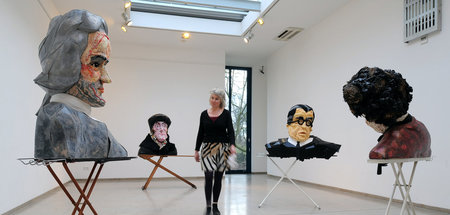 Die niederländische Künstlerin Eveline van Duyl stellt im Bildha...