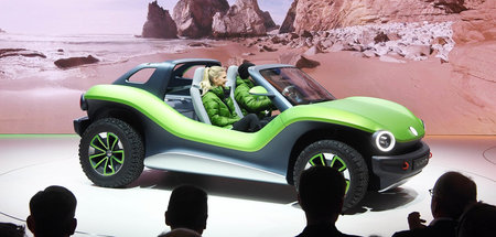 Der VW-ID-Buggy mit Elektromotor beim Genfer Autosalon (5. März ...