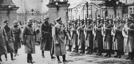 Hitler auf der Prager Burg, 15. März 1939