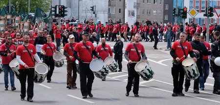 Aufmarsch der Neonazipartei »Der III. Weg« in Chemnitz am 1.5.20...