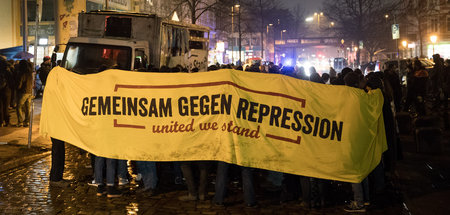 Protest kontra staatliche Repression gegen G20 Gegner in Hamburg