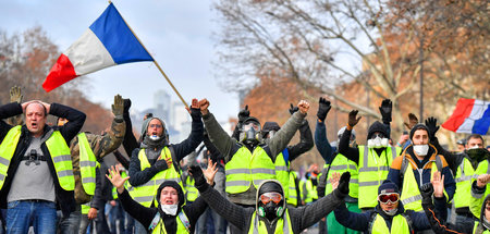 Demonstration der »Gelbwesten« in Paris im Dezember