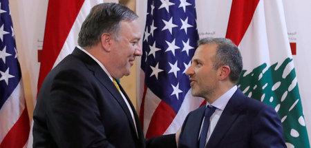 Wer blinzelt zuerst? Die Außenminister Libanons, Gebran Bassil (