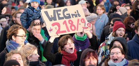Demo am internationalen Frauentag in Leipzig