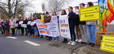 Auftakt der mehrmonatigen »Aktionspräsenz« am Dienstag in Büchel