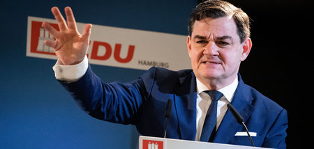 Unentspannt: Marcus Weinberg auf dem Landesparteitag der CDU in ...