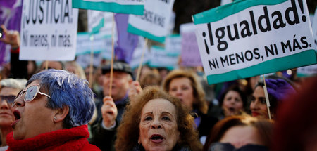 Demonstration für Gleichstellung im Januar 2019 in Sevilla