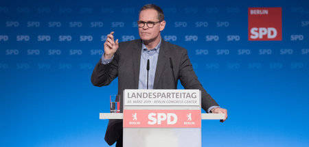 Flucht nach vorn: Berlins Regierender Bürgermeister Michael Müll...