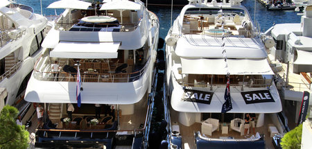 Luxusjachten im Hafen von Monaco, vielleicht auch bald mit schwe...