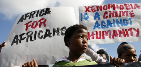 Protest gegen rassistische Übergriffe am Sonntag in Khayelitsha ...