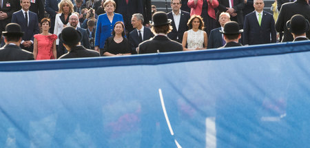 Gruppenbild mit Kriegstreibern: Westliche Regierungschefs beim N...