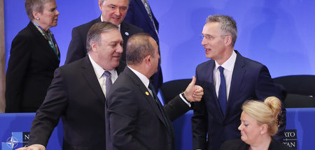 Wortgefechte im Kriegsbündnis: US-Außenminister Michael Pompeo, ...
