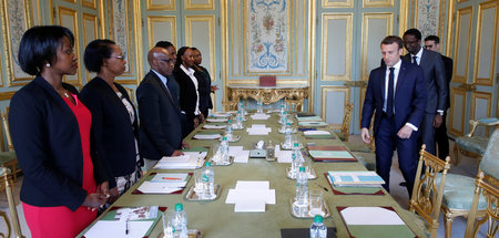 Immerhin: Macron und Ruanda-Gesandter Berville treffen im Élysée...