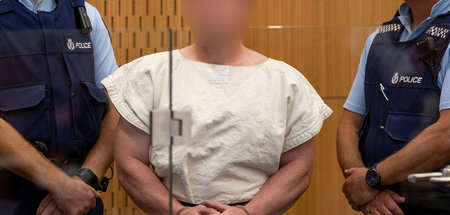 Der Christchurch-Attentäter Brenton Tarrant am 16. März in Neuse...