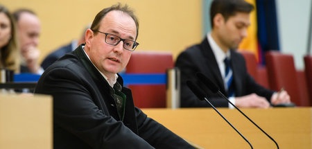 Markus Plenk (AfD), AfD-Fraktionschef im bayerischen Landtag, am