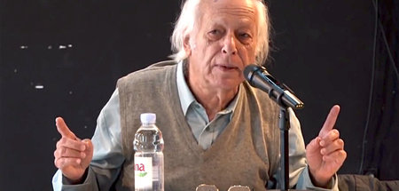 Der ägyptische Ökonom Samir Amin erörtert auf dem »Subversive Fe...