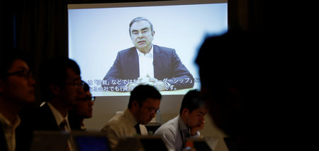 Carlos Ghosn verteidigt sich per Video (9.4.2019)