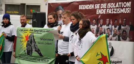 Solidaritätsaktion für Leyla Güven in Berlin-Kreuzberg (April 20...