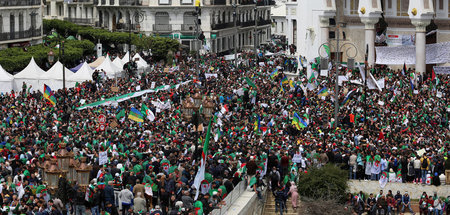 Proteste gegen korrupte Elite (Freitag in Algiers)