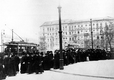 Frauendemonstration für das Wahlrecht am 19. März 1911 in Berlin