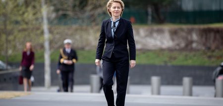 Kriegsministerin von der Leyen am Freitag in Washington