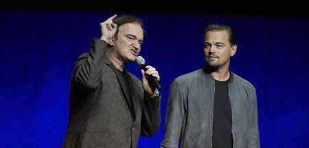 Lassen sich Zeit: Regisseur Quentin Tarantino (l) Schauspieler L