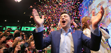 Neuer Mann in Kiew: Der bisherige Präsidentendarsteller Wolodimi...