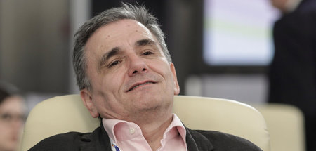 Finanzminister Efklidis Tsakalotos fällt mit der Rückzahlung des...
