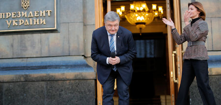 Mittlerweile Expräsident Petro Poroschenko erhält nach der Stich