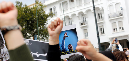 Demonstration gegen die Inhaftierung der Anführer der Protestbew...