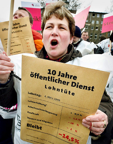 Protest von Angestellten des öffentlichen Dienstes in Berlin, 4....
