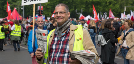 Ein Einsatz, der sich lohnt: Zeitungsverteilung in Berlin …