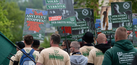 Sich in Szene setzen: Neonazis am 1. Mai 2019 in Plauen
