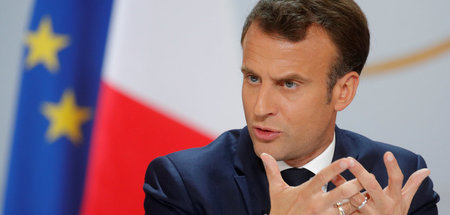 Frankreichs Präsident Emmanuel Macron plant einen verbesserten S... Frankreichs Präsident Emmanuel Macron plant einen verbesserten S...