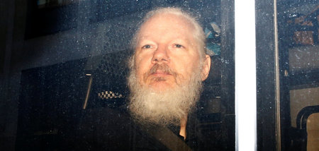 Julian Assange nach seiner Verhaftung in London (11.4.2019): Die...