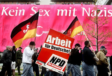 Bereits vor zwei Jahren marschierten Neonazis am 1.Mai durch Ros...