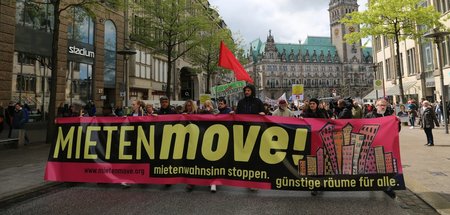 Protestzug am Sonnabend in der Hamburger Innenstadt Protestzug am Sonnabend in der Hamburger Innenstadt