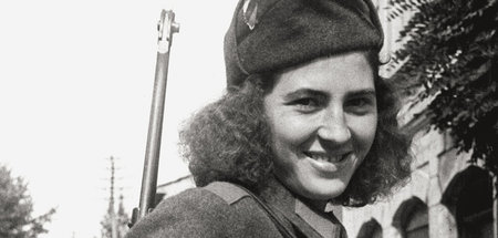 Die bulgarische Partisanin Marija Marinowa, aufgenommen 1944 (oh...