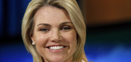 Heather Nauert verbreitete als Sprecherin des US-Außenministeriu...