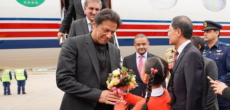 Imran Khan, Premierminister von Pakistan, bei seiner Ankunft am ... Imran Khan, Premierminister von Pakistan, bei seiner Ankunft am ...