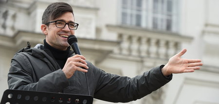 Martin Sellner, Chef der extrem rechten »Identitären« in Österre... Martin Sellner, Chef der extrem rechten »Identitären« in Österre...