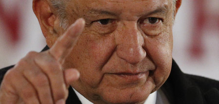 Mexikos Präsident Andres Manuel Lopez Obrador auf einer Presseko... Mexikos Präsident Andres Manuel Lopez Obrador auf einer Presseko...